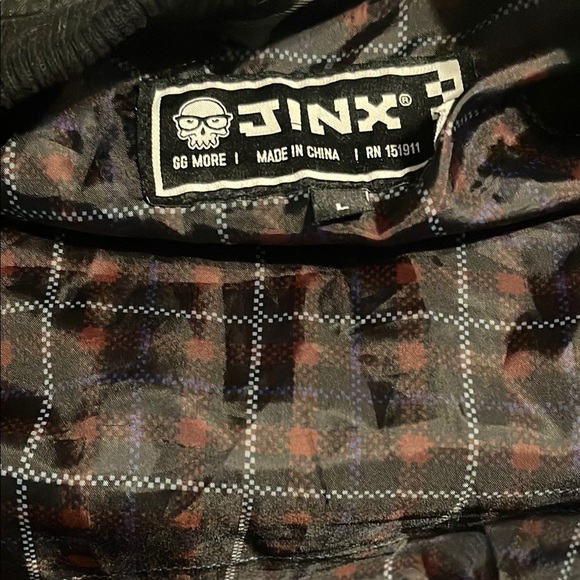 J!NX Men's Black Bomber Jacket with Skull Design - Picture 11 of 15